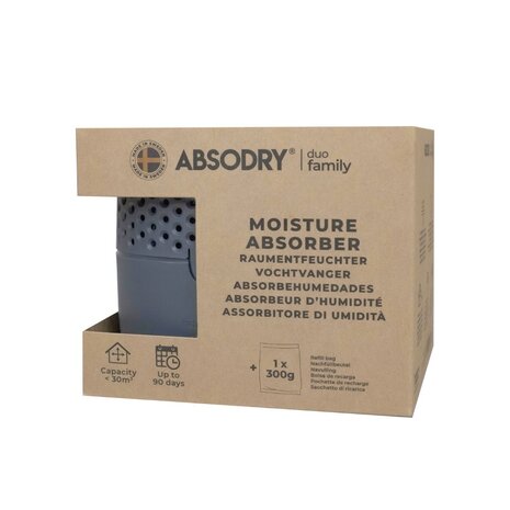 Absodry Duo Family Bag 3 Series Midnight Blue